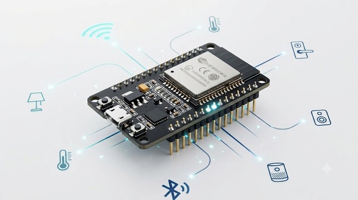 برد توسعه ماژول ESP32 NodeMCU مجهز به وای‌فای و بلوتوث داخلی برای پروژه‌های اینترنت اشیا