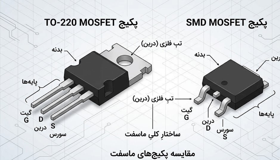 ترانزیستور ماسفت (MOSFET) چیست؟ ساختار و کاربرد در سوئیچینگ